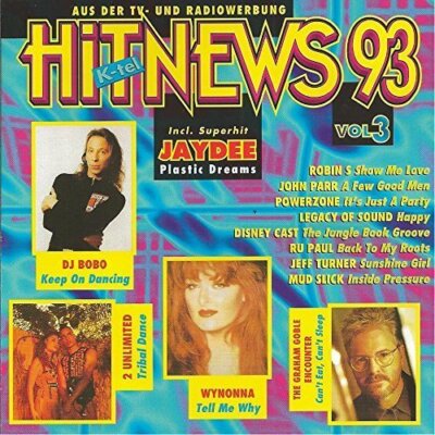 Hit-News 93/3 (K-tel) DJ Bobo, Legacy of Sound, Robin S., 2 Unlimited..  [CD]