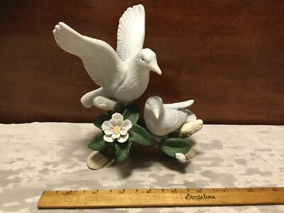 Pair Of Turtle Doves 6-1/2â Ceramic Figurine | eBay