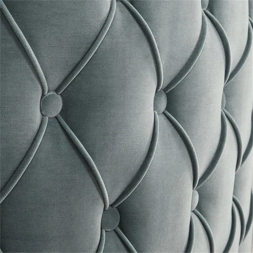 Uttermost Haider Wood Metal and Fabric Accent Chair in Slate Blue/Brushed Brass - Picture 7 of 10