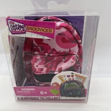REAL LITTLES Miniature Backpack 6 TINY SURPRISES SCHOOL SUPPLIES Pink Camo NEW