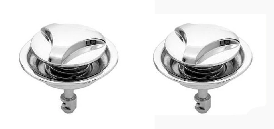 NUEVO 1971-1973 Ford Mustang Capó Pin Set Tipo Torcido Par Cromo Tanto Izquierdo como Derecho Foto 4 de 4