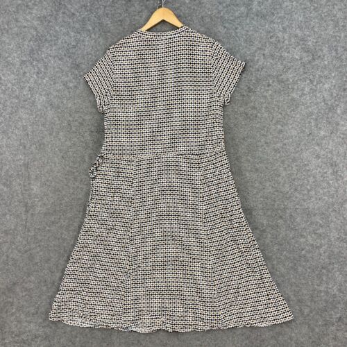 Jacqui E Womens Dress Size 14 Multicolour Geometric Short Sleeve Viscose 16309 - Picture 10 of 11