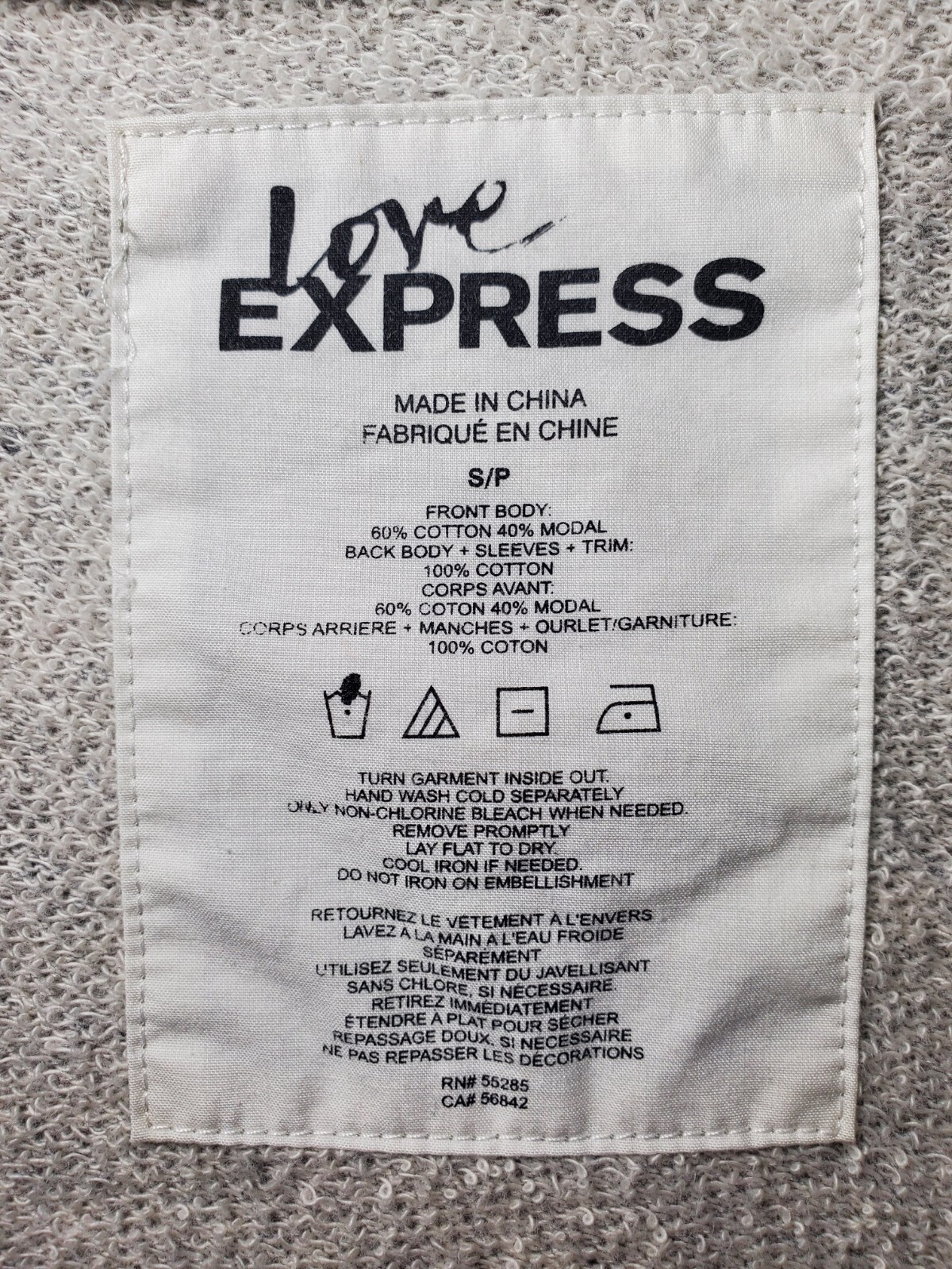 Express Gray Pullover Sweater Reversible Sequined… - image 7