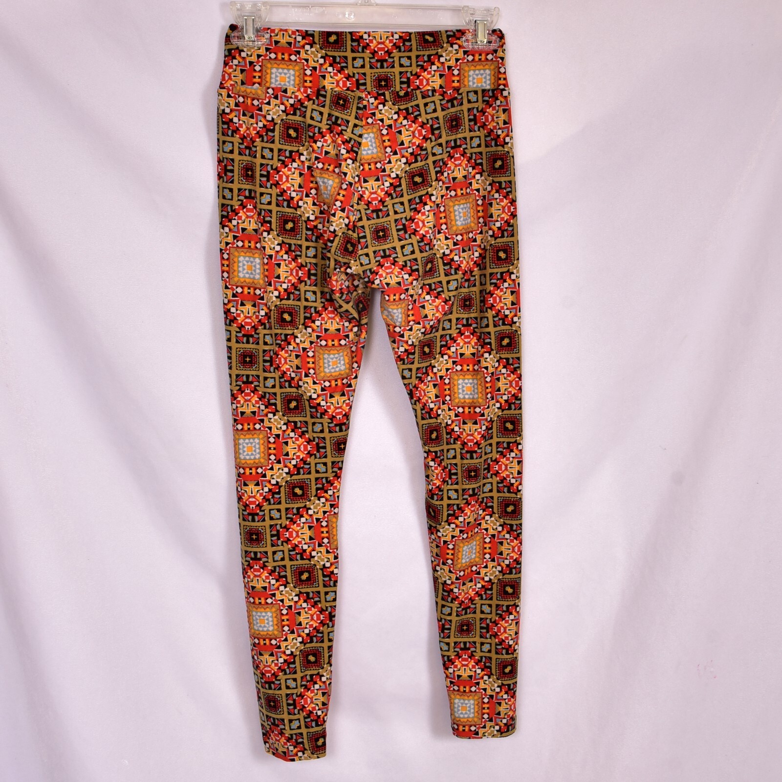 LuLaRoe Leggings Patchwork Pattern Fall Colors  O… - image 2