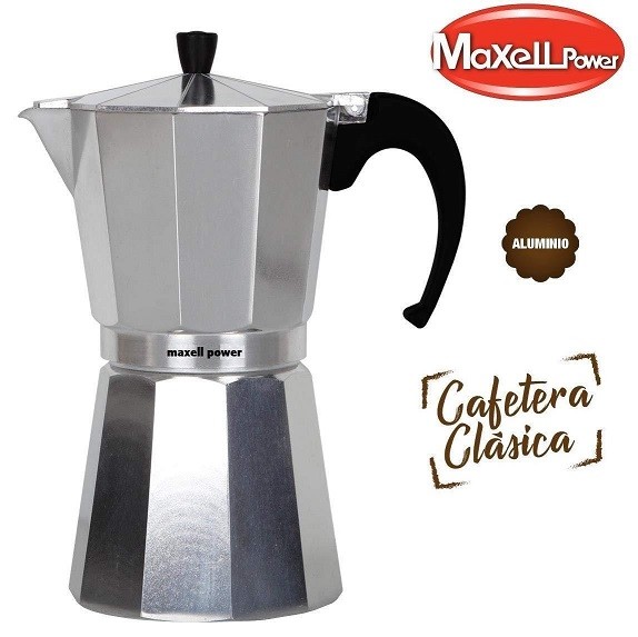 CAFETERA ITALIANA CLÁSICA ALUMINIO CAFÉ JUNTA SILICONA 4 MODELOS TAZAS COCINA
