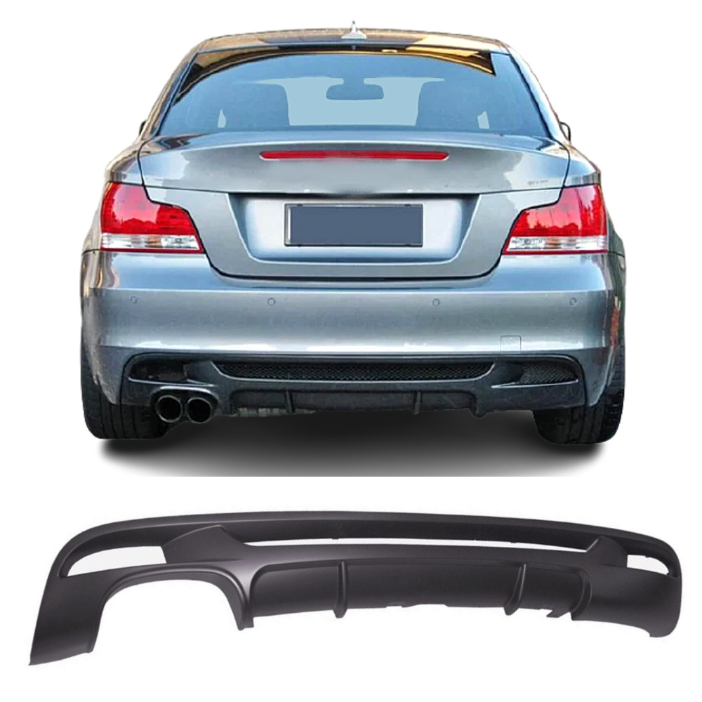 Diffuseur Arrière M Performance Noir Mat pour BMW Série 1 E82 Coupé
