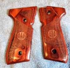 Beretta 92F 92FS 92/96 M9 Rosewood Engraved Pistol Grips with Trident  Screws