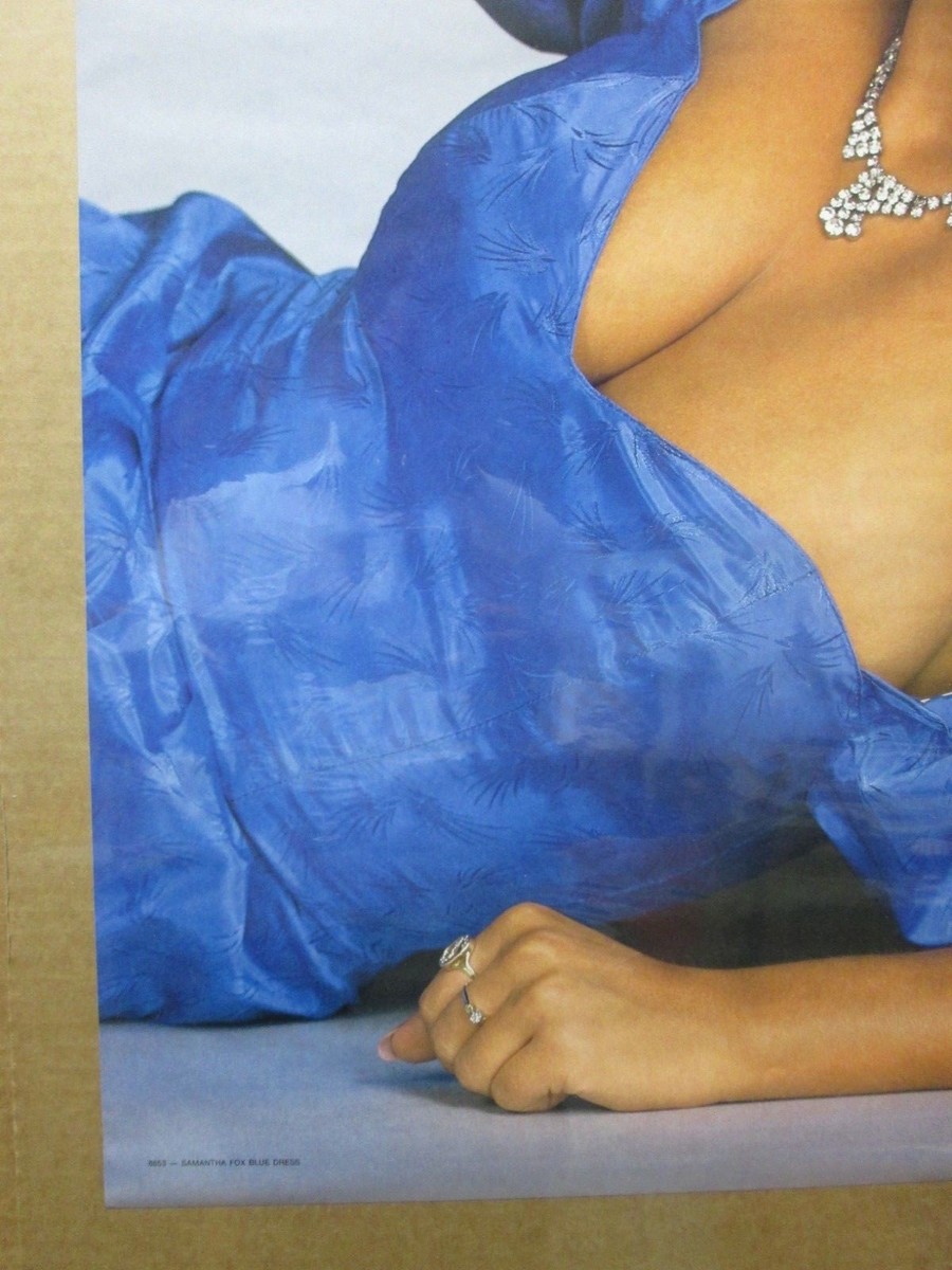 当時物 サマンサフォックス ポスター レア Samantha Fox Vintage Poster Hot girl 1987 singer model Inv