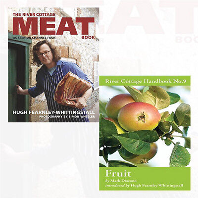 River Cottage Meat Book And Fruit 2 Books Collection Set River