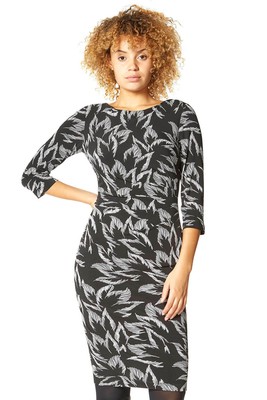 roman originals black and white dresses