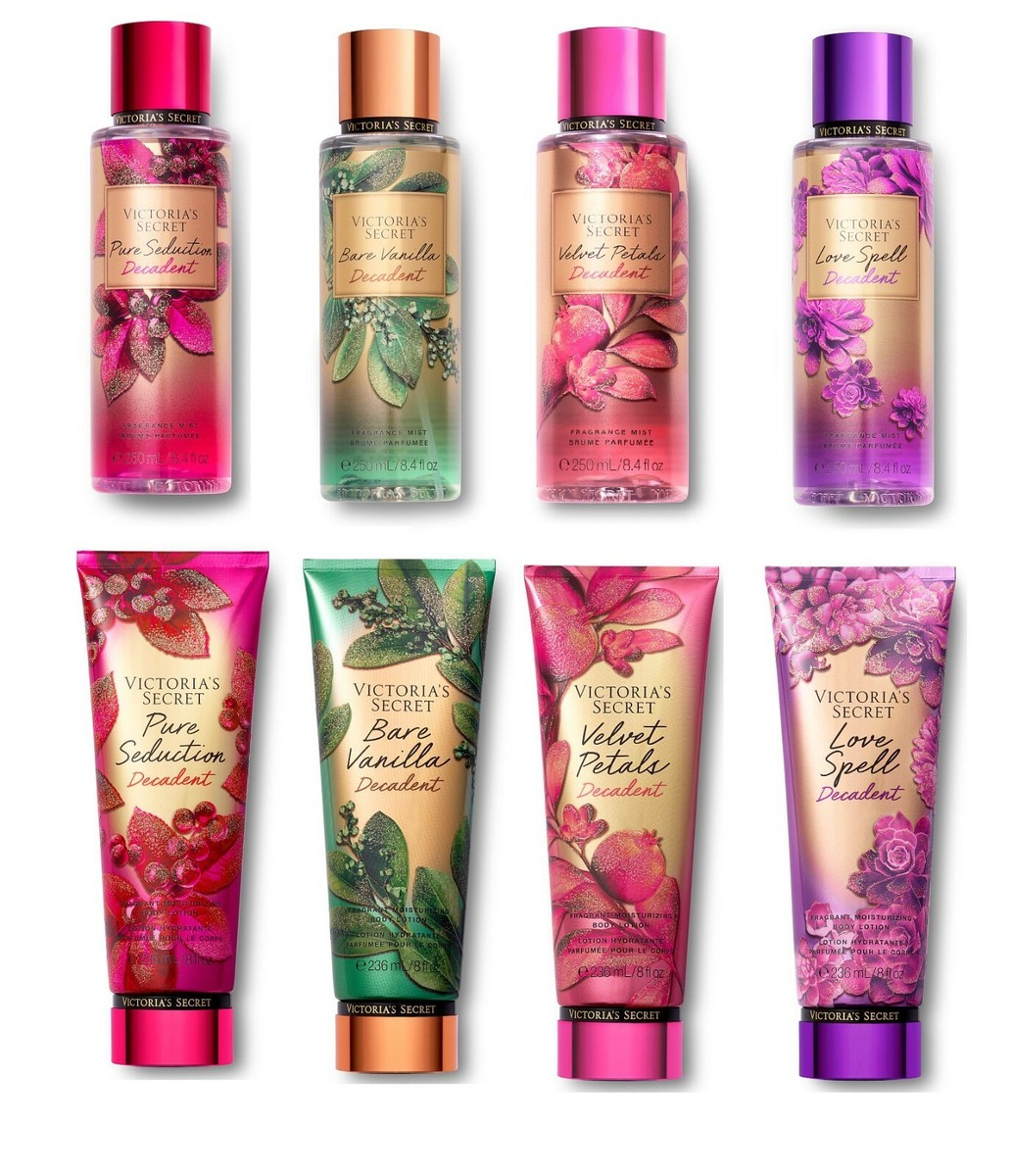Victoria's Secret Decadent Love Spell, Bare Vanilla, Velvet Petals,  Seduction