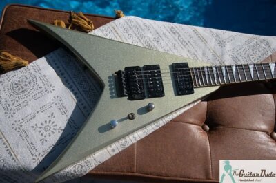 Grover Jackson - KV.D-120 - King V - White Sparkle - Pro Set Up w