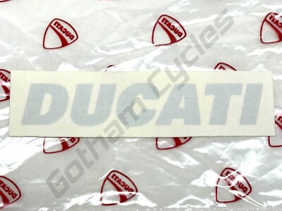 OEM Ducati 848 1098 1198 StreetFighter Gas Fuel Petrol Tank Sticker Decal Silver