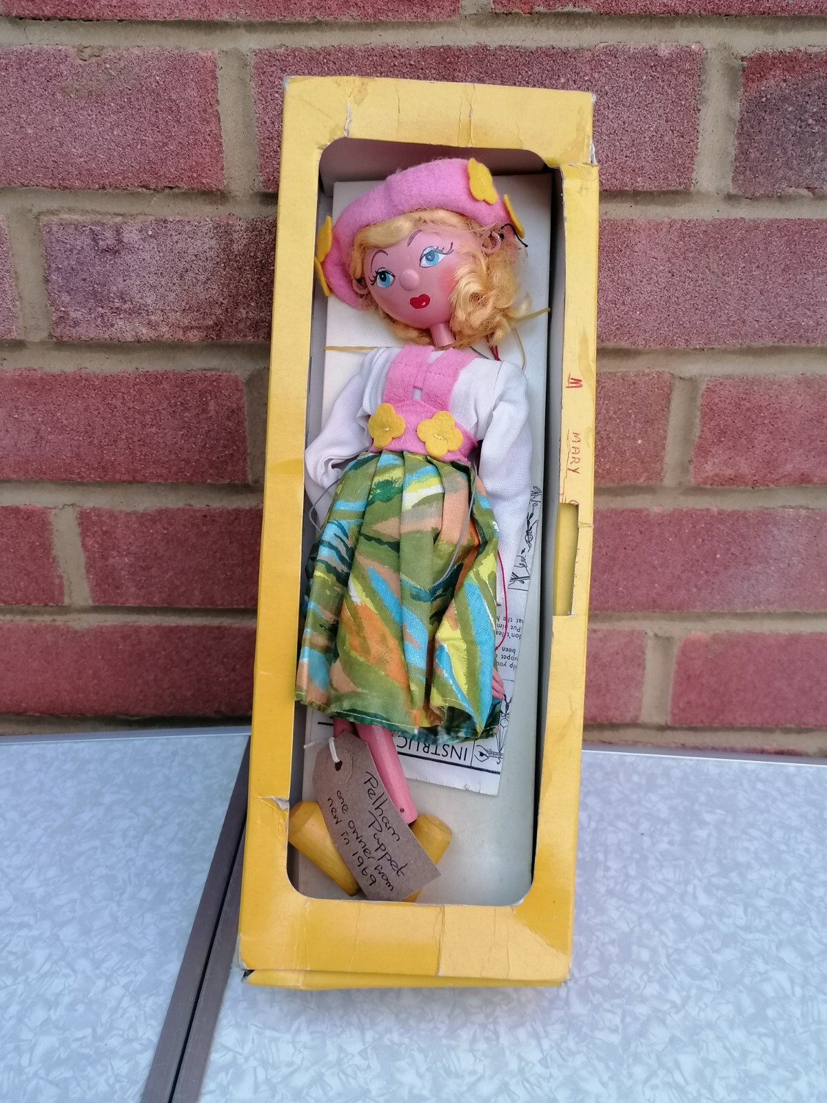 Pelham Puppets Vintage 1969 Tyrolean Girl Puppet. Boxed