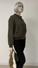 Madden Girl M Khaki Green Bomber Removable Hood