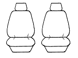 Charcoal Seat Cover Front and Rear Set to suit Suzuki Kizashi from 01/2010 - ON - Picture 5 of 6