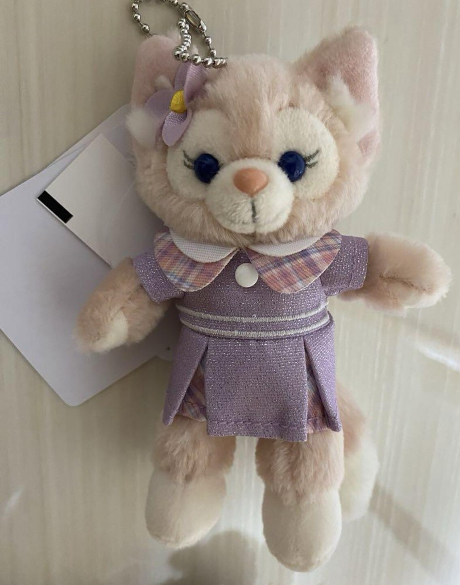 New Japan Tokyo Disney Plush Badge Keychain Lina Bell Wonderful