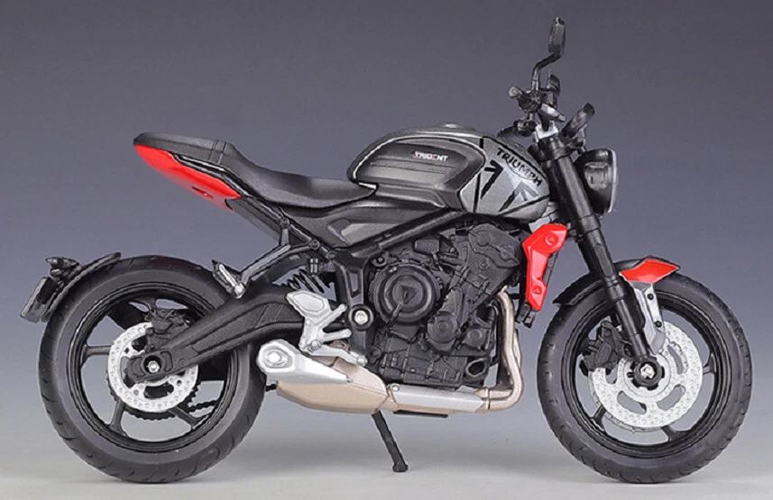 Welly 1:12 2021 Triumph Trident 660 Motorrad Modell OVP - Bild 2 von 4