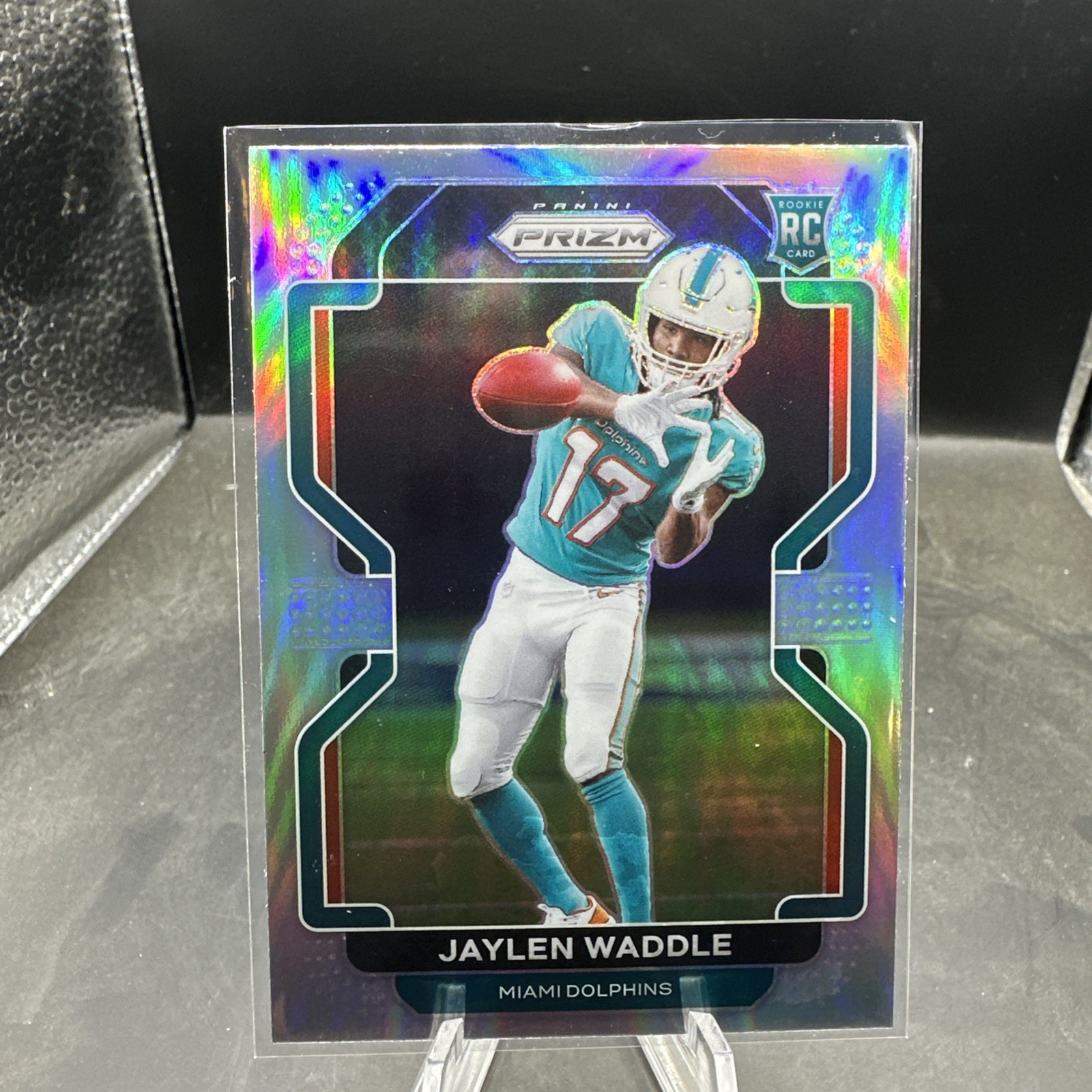 2021 Panini Prizm - Rookie Jaylen Waddle #338 Silver Prizm (RC)
