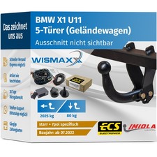ANHÄNGERKUPPLUNG starr passt für BMW X1 U11 ab 22 +7pol E-Satz ECS