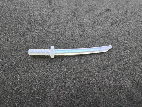 x1 LEGO 21459 Minifigure Weapon Sword SATIN TRANS CLEAR Shamshir/Katana NEW  - Picture 1 of 1