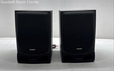 Lot Of 2 Pcs Aiwa SX-NV20 Black 40W Power Bookshelf Speaker System Not Tested