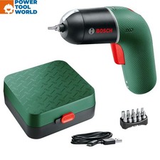 Bosch Green IXO 6 3.6v Lithium-Ion Cordless Screwdriver 230v Inc Micro USB Ca...