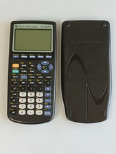 Black TEXAS INSTRUMENTS TI-83 Graphing Calculator with Cover ~ Preowned Works