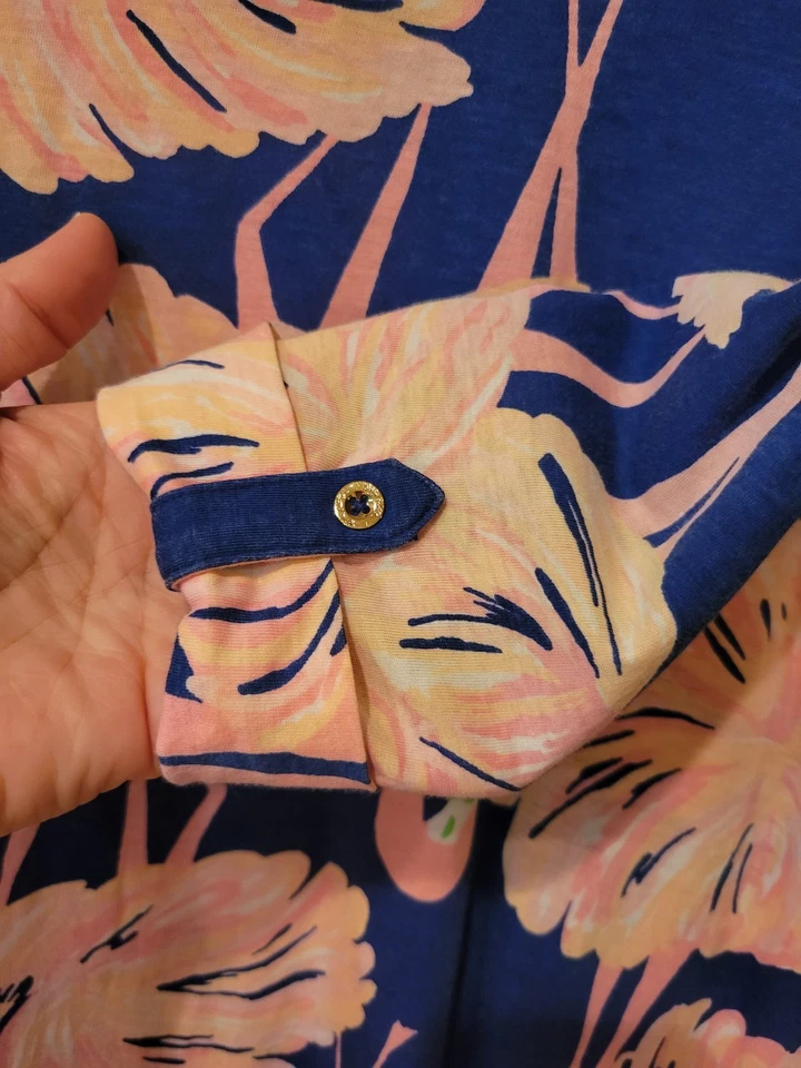 Vestido estampado flamenco Lily Pulitzer para niñas talla XL Foto 3 de 4