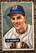 1951 LOU BOUDREAU #62 BOWMAN BASEBALL CARD