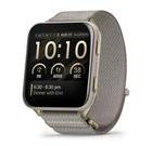 Garmin Venu X1 Fitness Smartwatch Soft Gold with Gray Nylon Band 010-02980-08