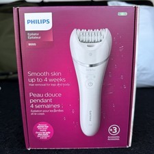 Philips Beauty Epilator Series 8000 for Women, with 3 Accessories Smoother Skin 