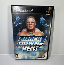 WWE SmackDown Here Comes the Pain PS2 THQ 2003 T NTSC-U/C manual not tested 