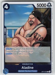 Aladine OP14-043 The Azure Sea's Seven Foil Rare One Piece TCG