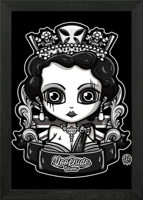 Goth Save The Queen Gerahmtes Wandbild Poster Leinwanddruck Bild