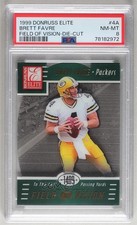 1999 Donruss Elite Field of Vision Die-Cut 66/112 Brett Favre #4A PSA 8 HOF 4hj