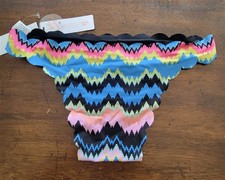NWT Pilyq M Clara Reversible Seamless Wave Teeny Bikini Bottom 122845