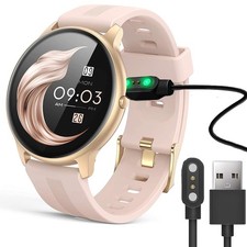 Lamshaw Compatible with AGPTEK LW11 Smartwatch Charger, 4mm Small, Black 