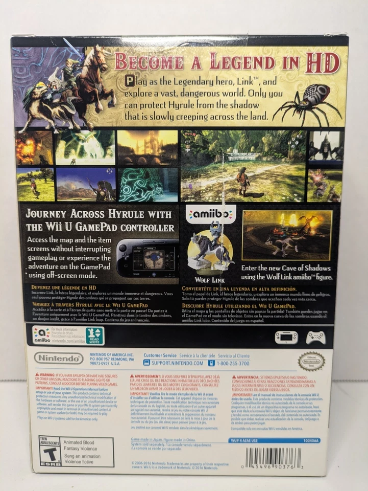 Legend of Zelda Twilight Princess Wii U Amiibo Bundle BRAND NEW Sealed - Image 2 of 4