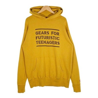 Human Made 22AW Tsuriami Hoodie Loop Knit Pullover Sweatshirt Mustard XL, used