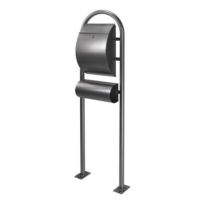 Boîte aux lettres sur pieds D41555 grand format pour sublimer l'allée de votre jardin