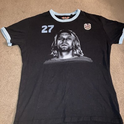 Rare Superdry All Stars Kurt Cobain Nirvana 27 Shirt Ringspun