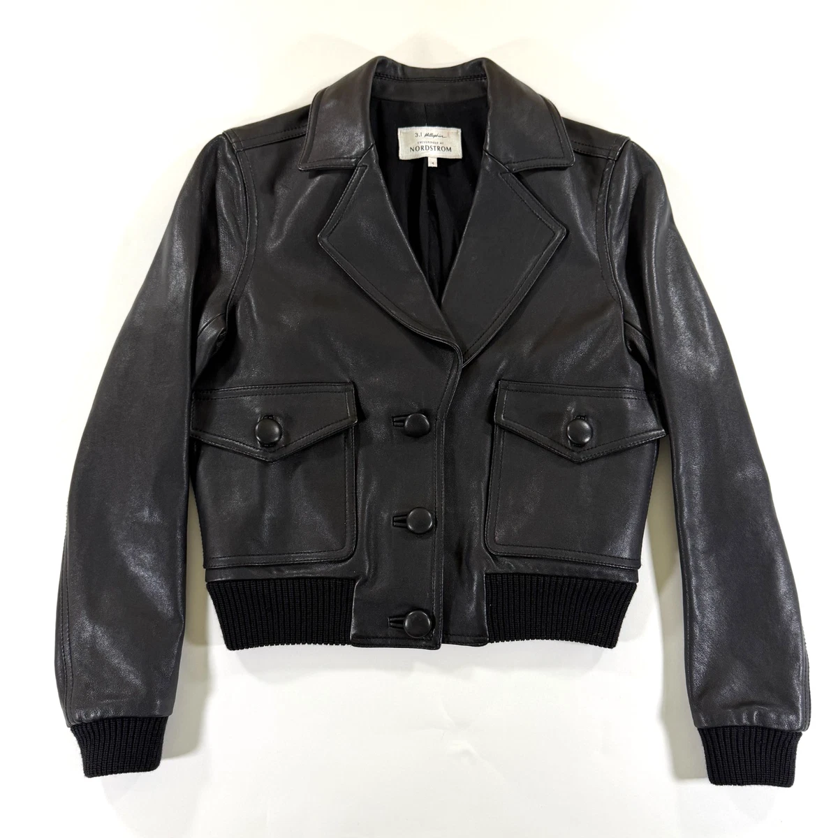 3.1 Phillip Lim Regular Size Coats, Jackets & Vests Leather Outer