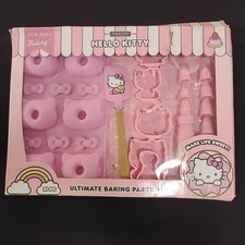 Hello Kitty Baking Party Set Make Donuts and Cookies Brand New - Damaged Box -