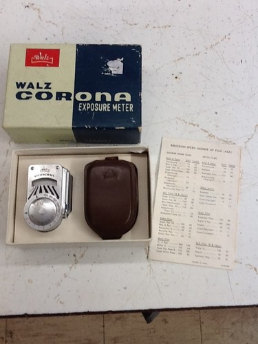 Esposimetro Walz Corona custodia originale, scatola e documenti non testato - Foto 1 di 4