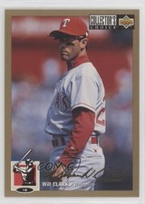 1994 Upper Deck Collector's Choice Gold Foil Signature Will Clark #540 7xr