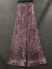 ST. JOHN Sequin Knit Pants Women's Size 2 Oxblood