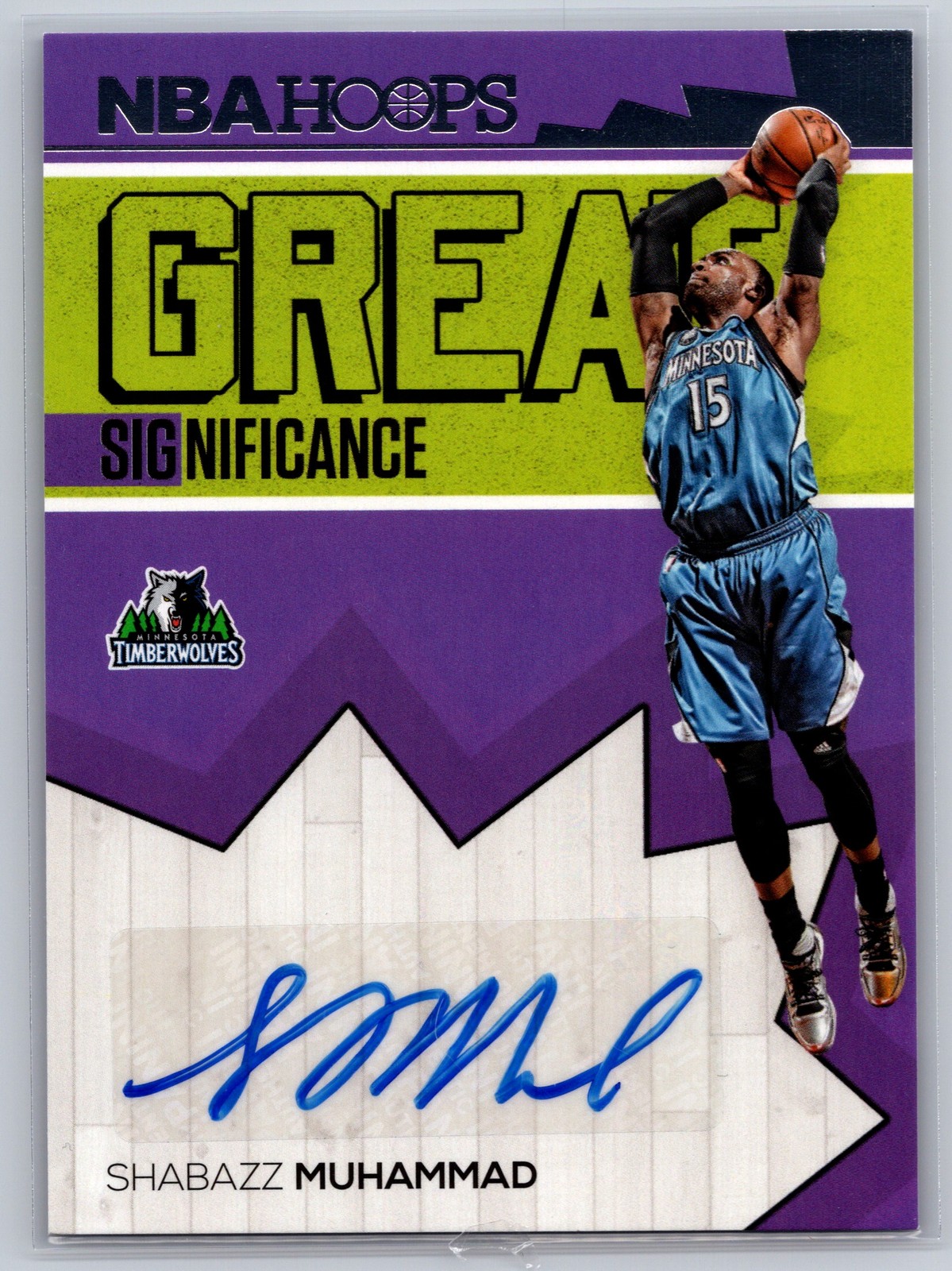 2016-17 Hoops #38 Shabazz Muhammad Great SIGnificance
