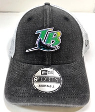 Tampa Bay Devil Rays NE 1998 Cooperstown Trucker Adjustable Hat~Black