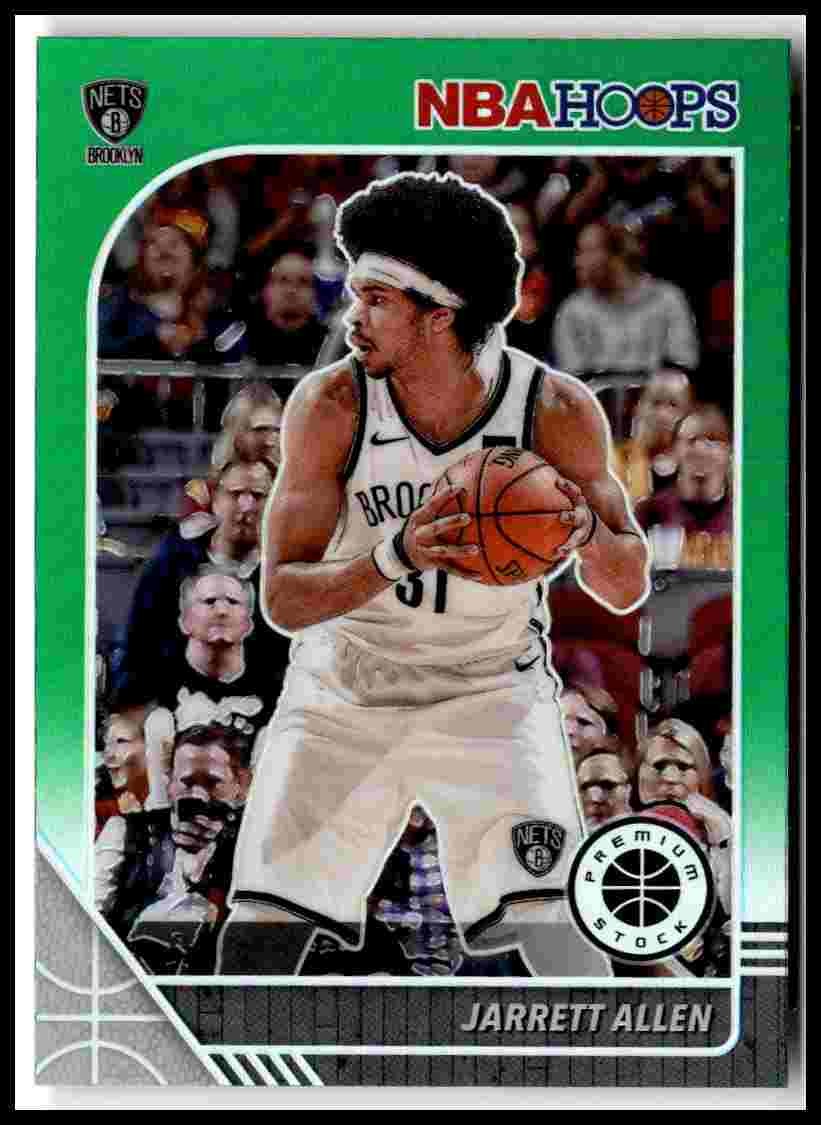 2019-20 Hoops Premium Stock #12 Jarrett Allen Prizms Green